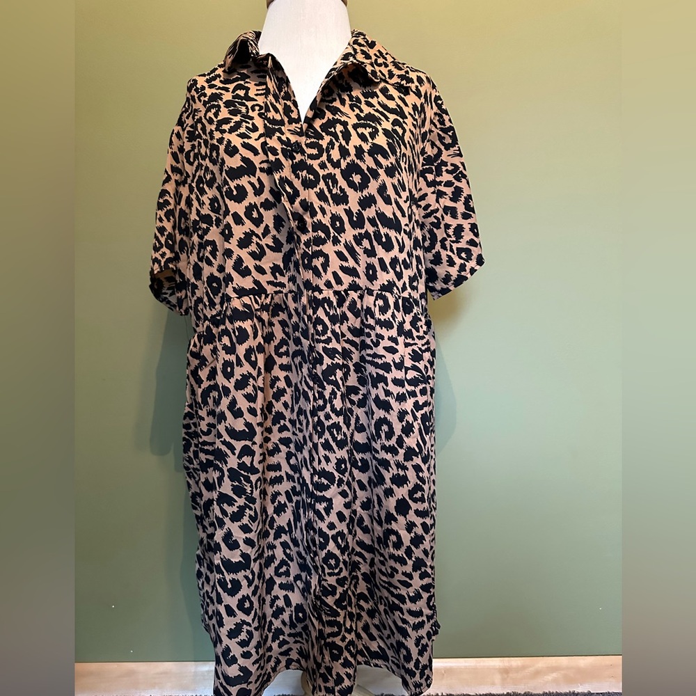 Missguided Leopard Print Mini Dress
